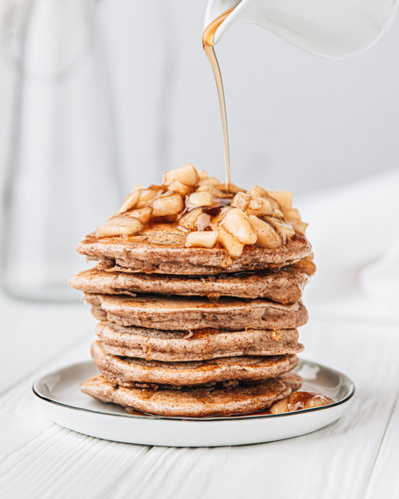 Vegan Apple Pancakes - Spoonful of Kindness