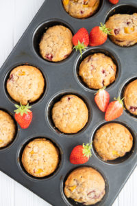 muffins in a baking tin