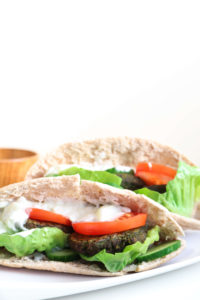 Falafel Wraps with Tzatziki Sauce