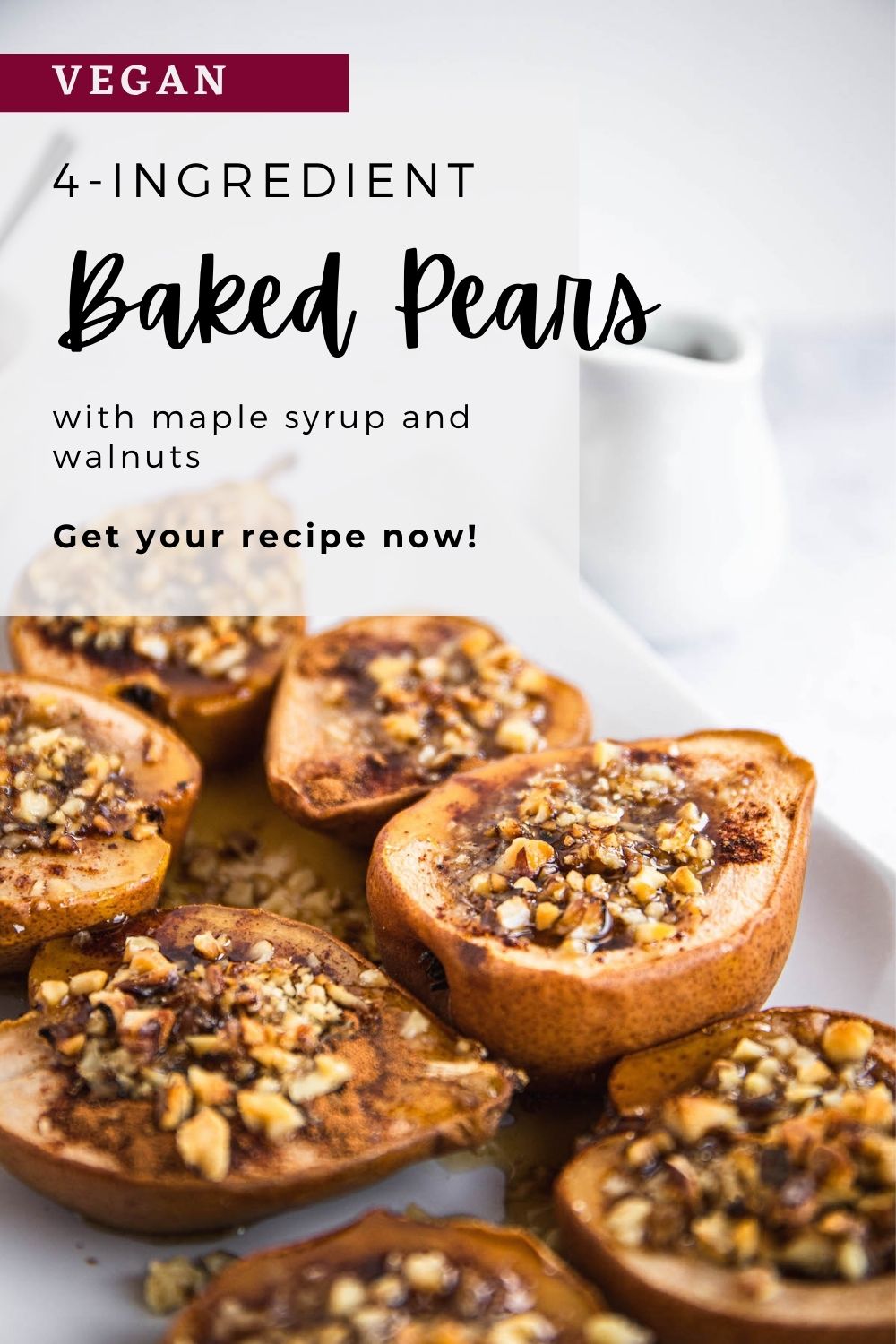 Baked Pears With Maple Syrup And Walnuts Spoonful Of Kindness 