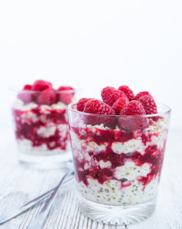 Blueberry Overnight Oats with Yogurt - Spoonful of Kindness