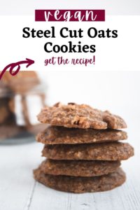 Vegan Steel Cut Oats Cookies