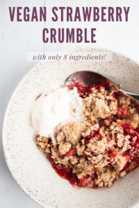 strawberry crumble