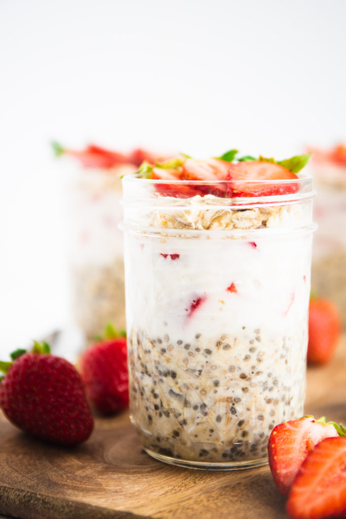 Strawberry Overnight Oats - Spoonful of Kindness