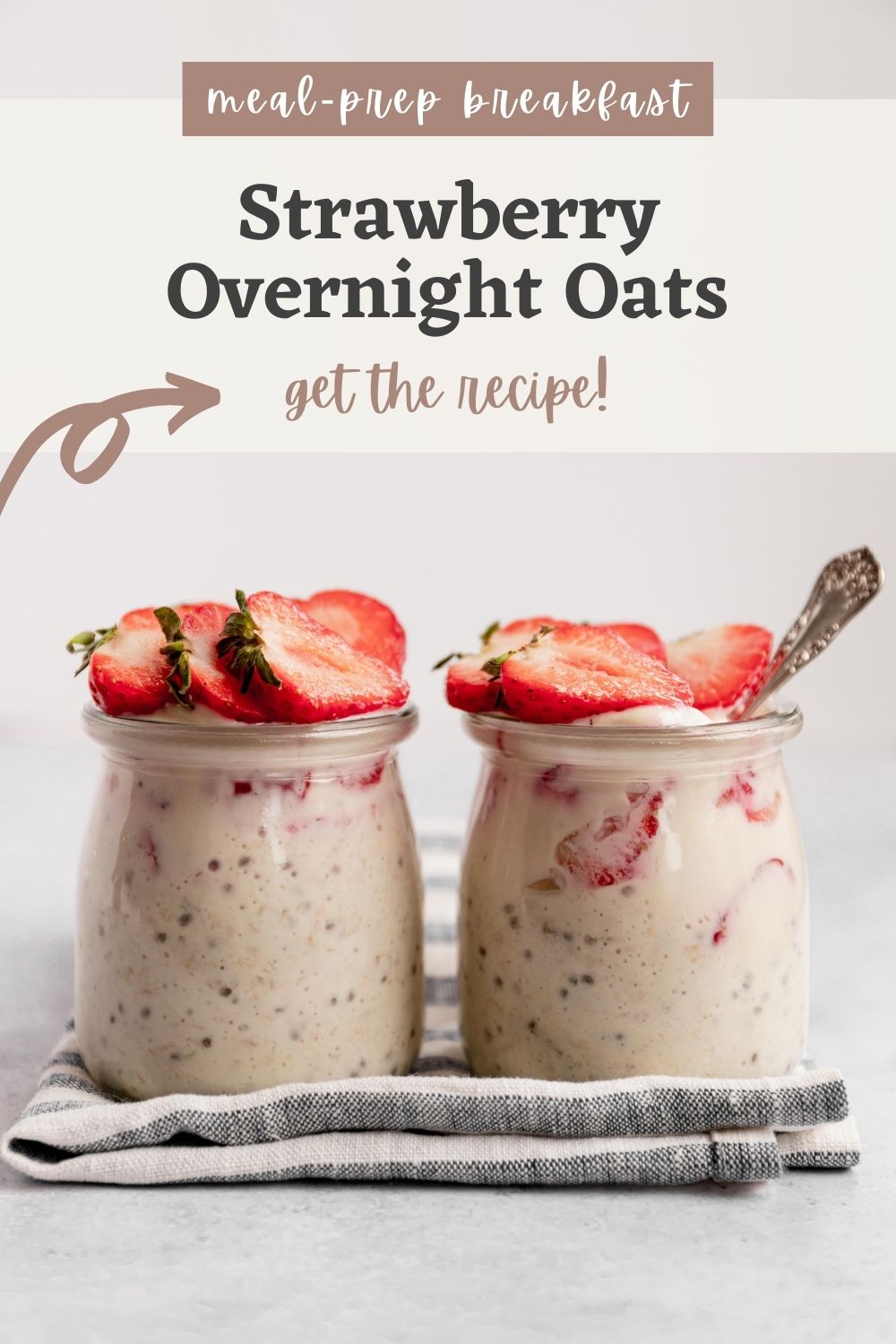 Strawberry Overnight Oats - Spoonful of Kindness