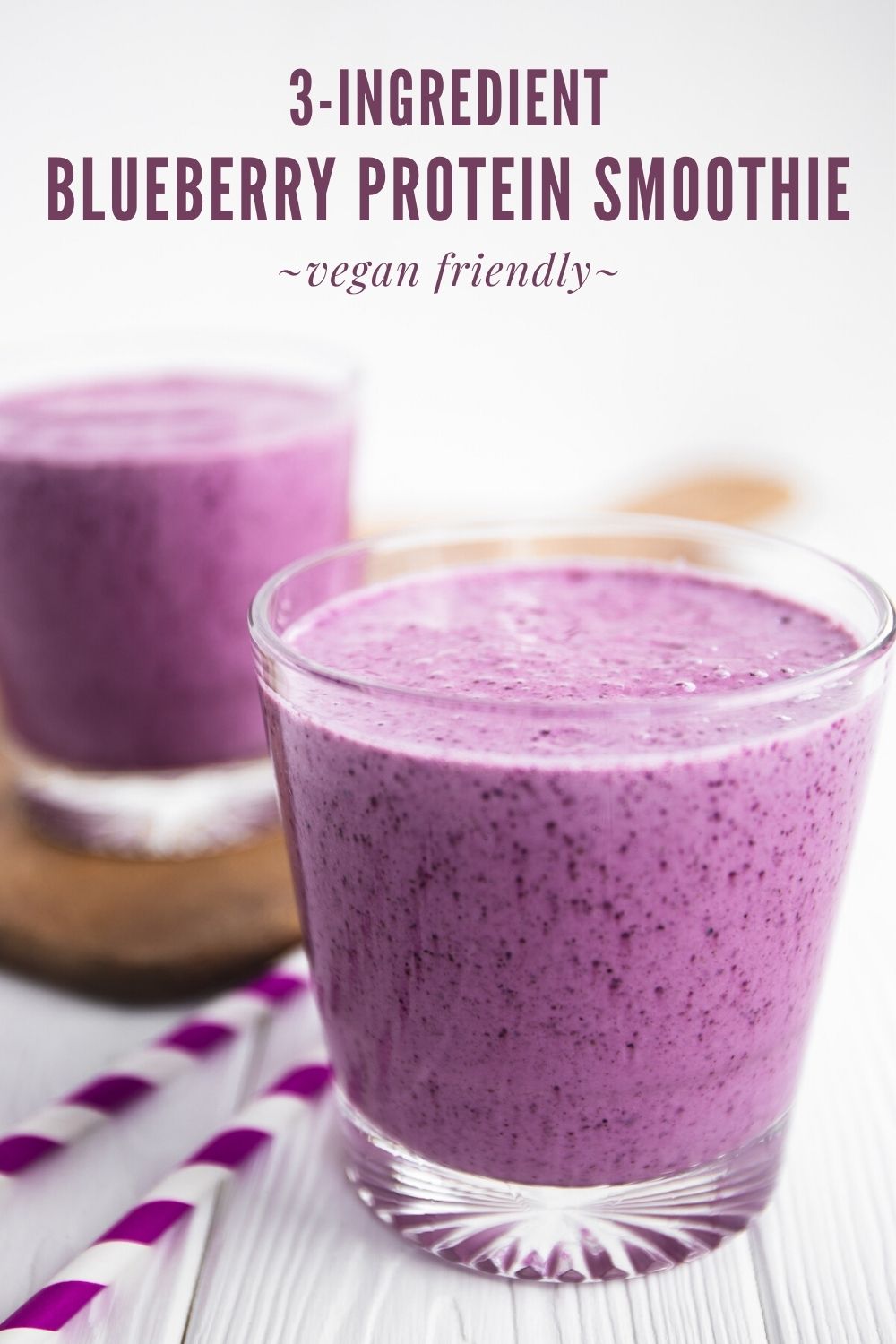 Blueberry Protein Smoothie - Spoonful of Kindness