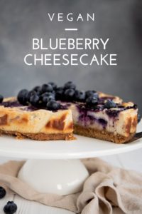 Vegan Blueberry Cheesecake