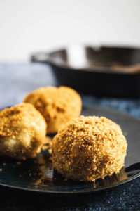 Plum Dumplings Coated in Breadcrumbs