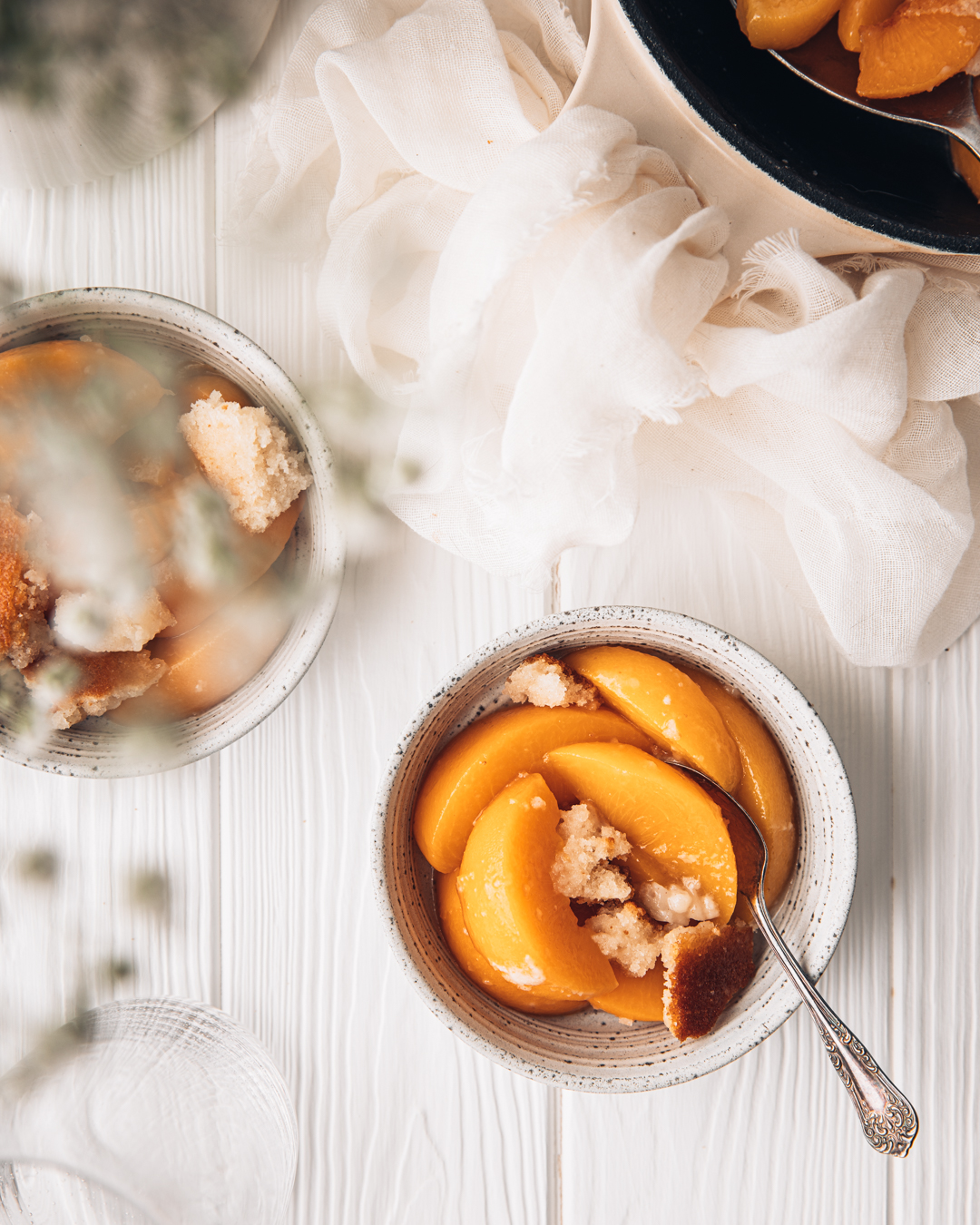 Vegan Peach Cobbler